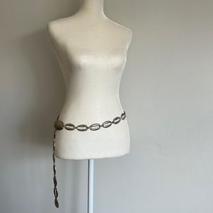 Silver vintage chain belt adjustable